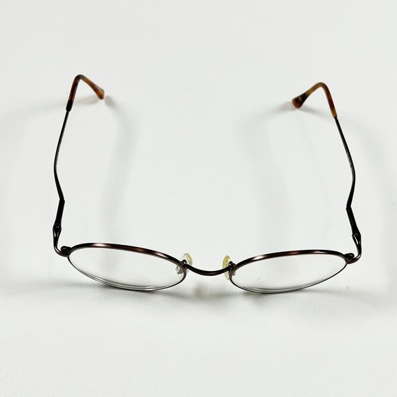 BLUE MOON BM85 Eyeglasses Frame Full Rim Oval 51-19-140 Metal Matte Brown Unisex - Picture 4 of 14